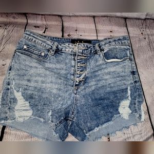 Denim shorts